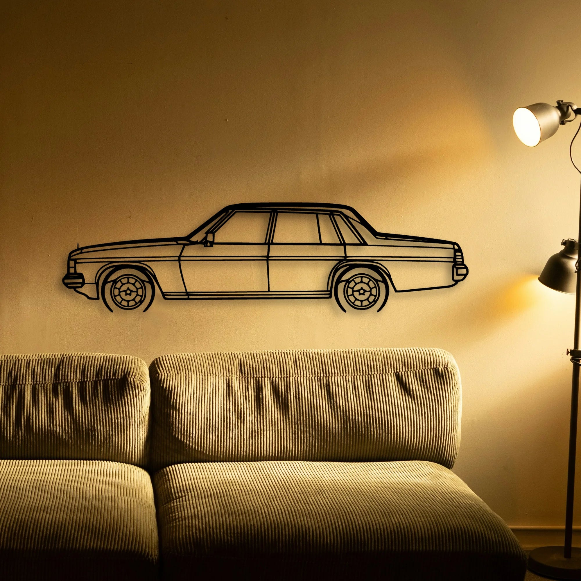 WB Caprice 1981 Classic Silhouette Metal Wall Art - Automotive Garage Decor