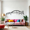 WRX STI B22 Classic Silhouette Metal Wall Art - Automotive Garage Decor