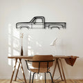 Warlock 1980 Classic Silhouette Metal Wall Art - Automotive Garage Decor
