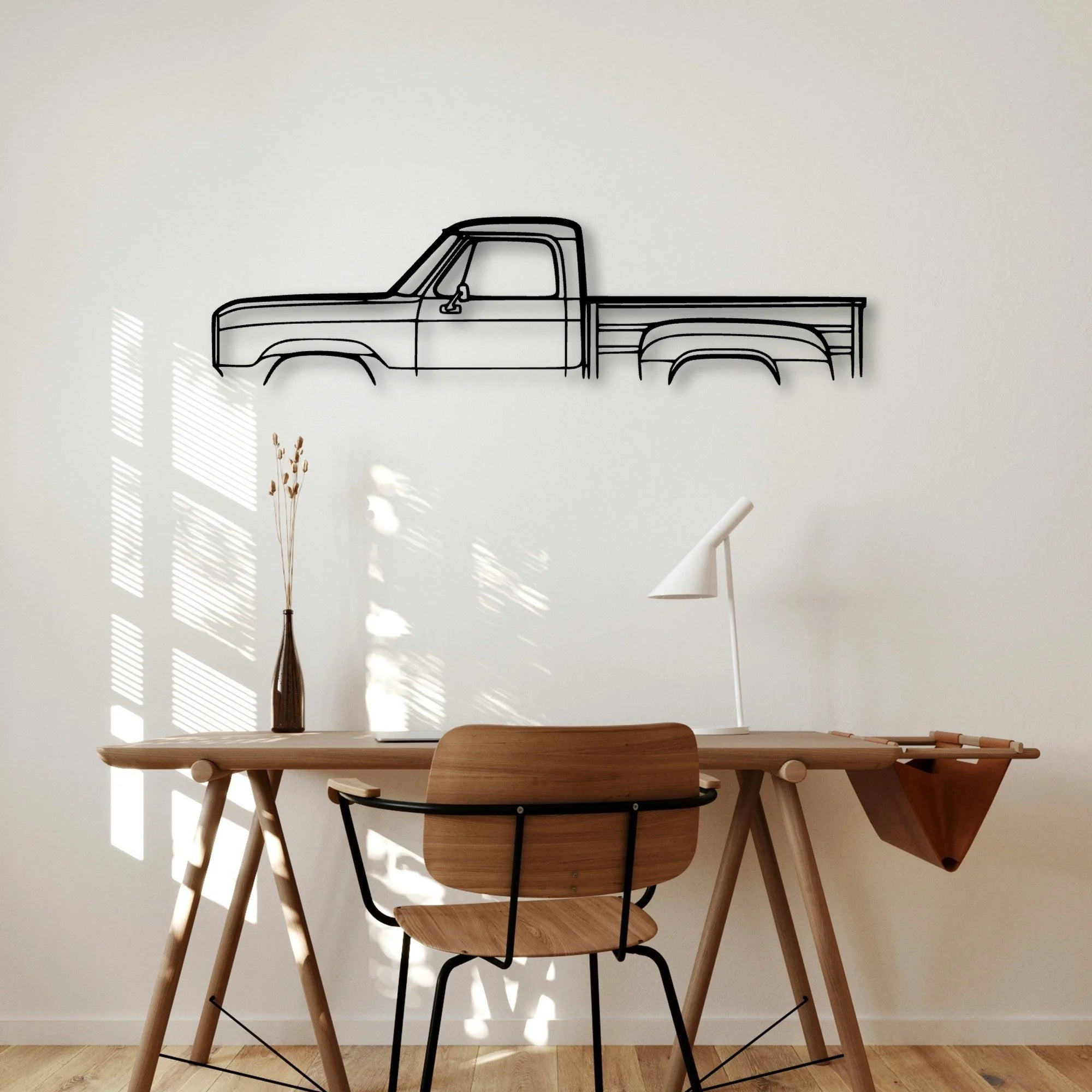 Warlock 1980 Classic Silhouette Metal Wall Art - Automotive Garage Decor