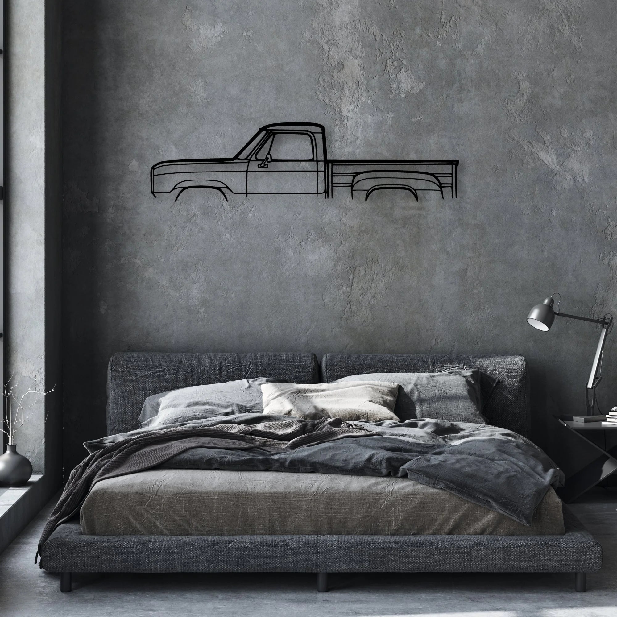 Warlock 1980 Classic Silhouette Metal Wall Art - Automotive Garage Decor
