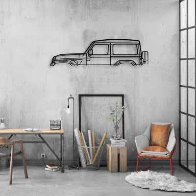 Wrangler JL 2020 Classic Silhouette Metal Wall Art - Automotive Garage Decor