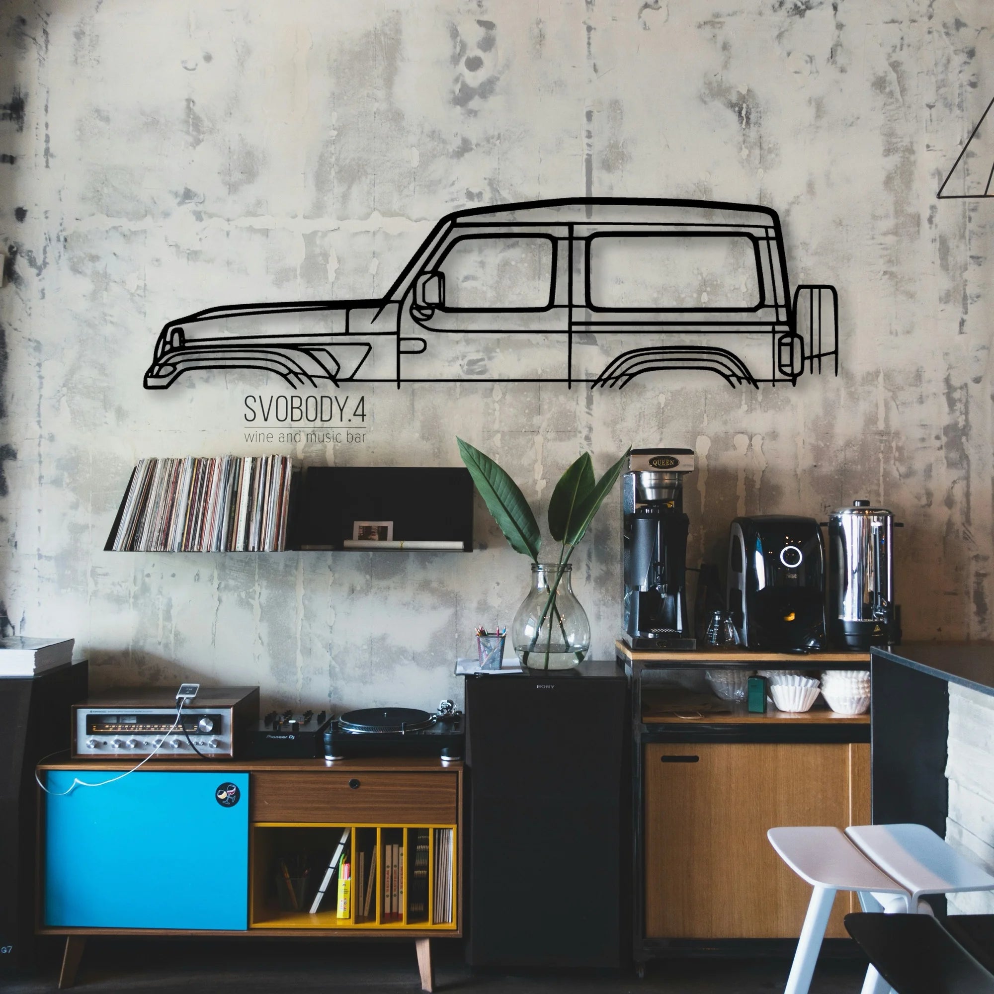Wrangler JL 2020 Classic Silhouette Metal Wall Art - Automotive Garage Decor