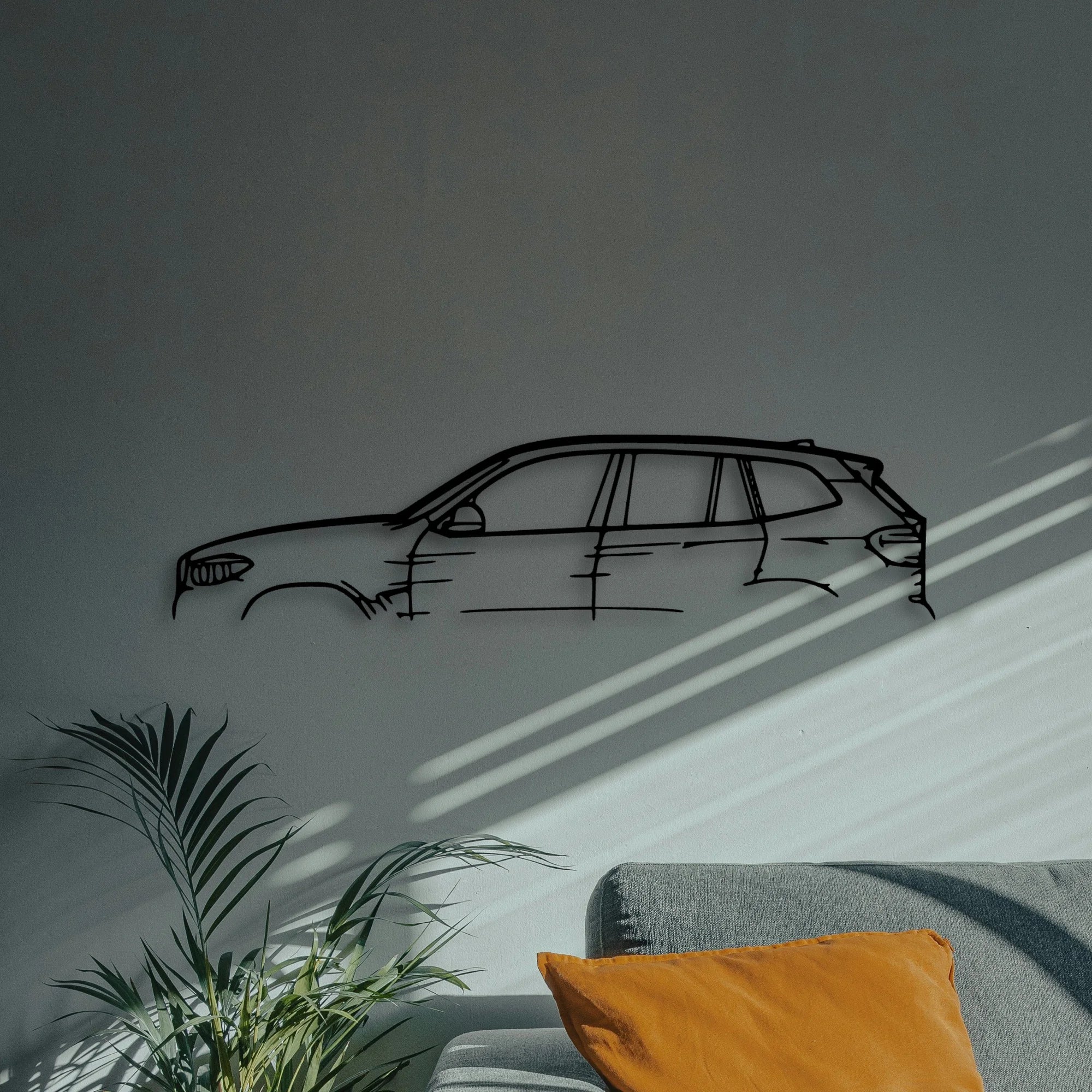 X3 2018 Classic Silhouette Metal Wall Art - Automotive Garage Decor