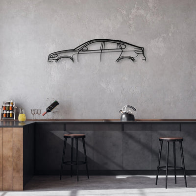 X6 2013 Classic Silhouette Metal Wall Art - Automotive Garage Decor