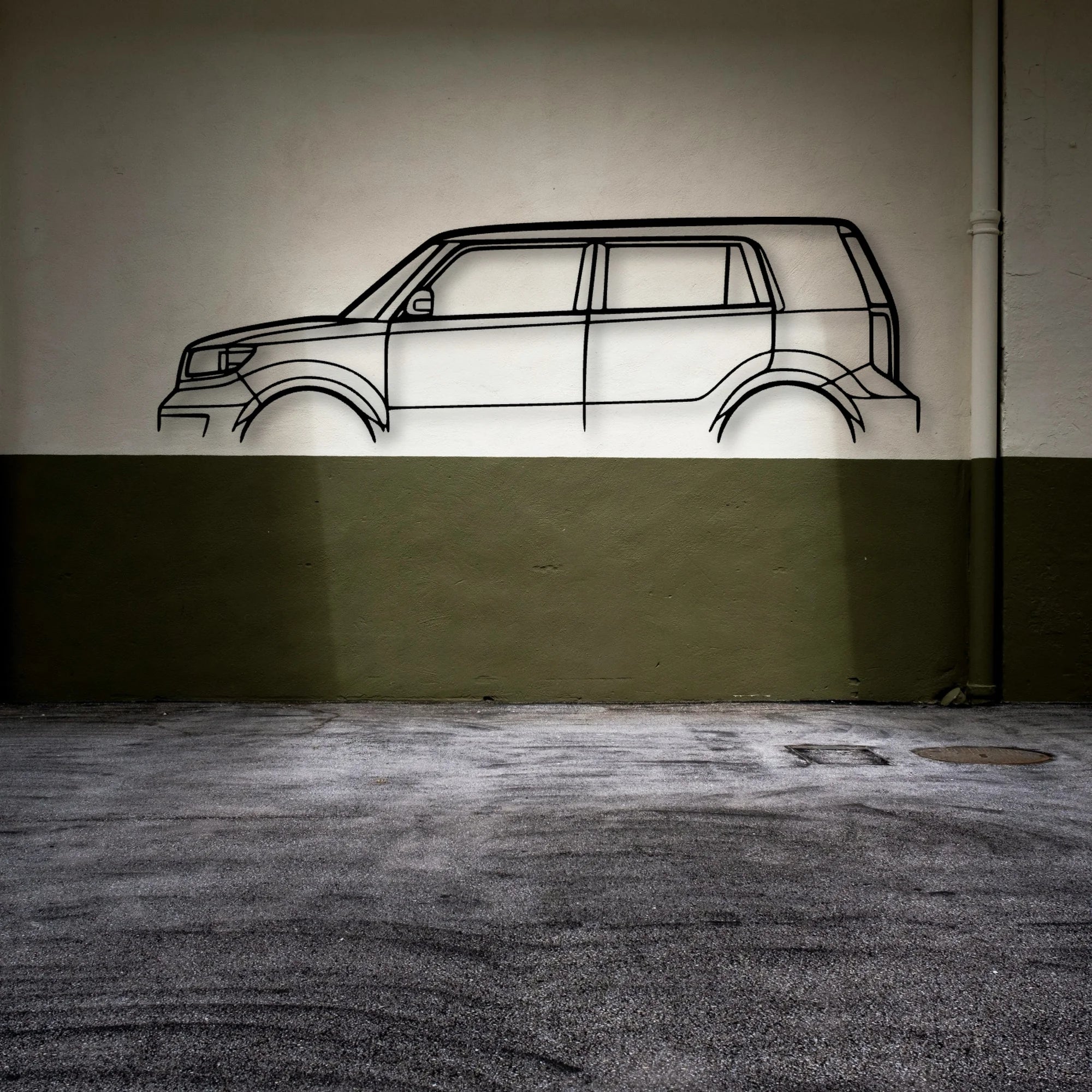 XB 2008 Classic Silhouette Metal Wall Art - Automotive Garage Decor