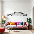 XJC 1976 Classic Silhouette Metal Wall Art - Automotive Garage Decor