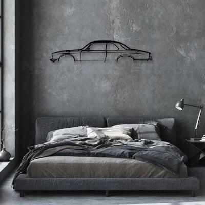 XJC 1976 Classic Silhouette Metal Wall Art - Automotive Garage Decor