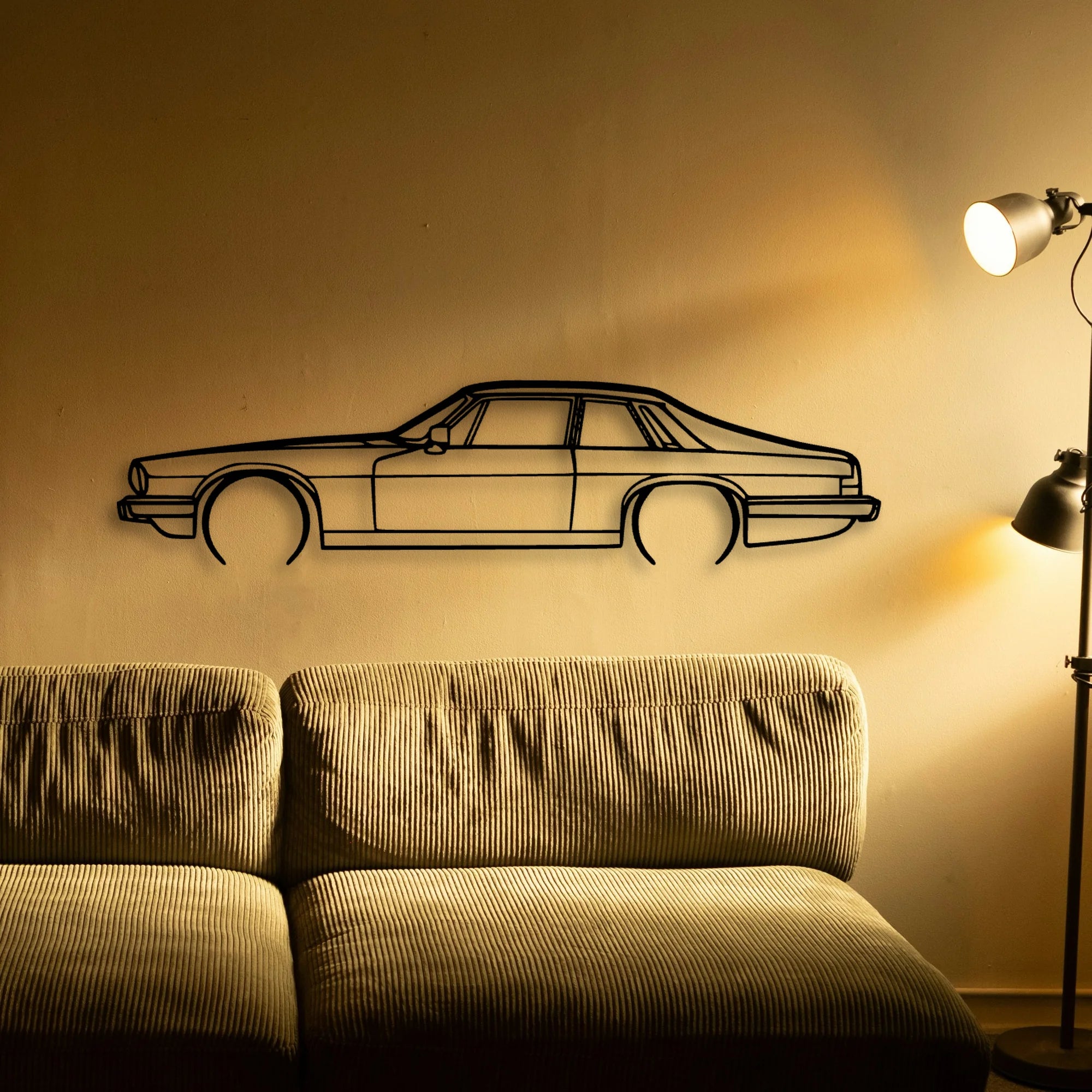 XJS 2 Classic Silhouette Metal Wall Art - Automotive Garage Decor