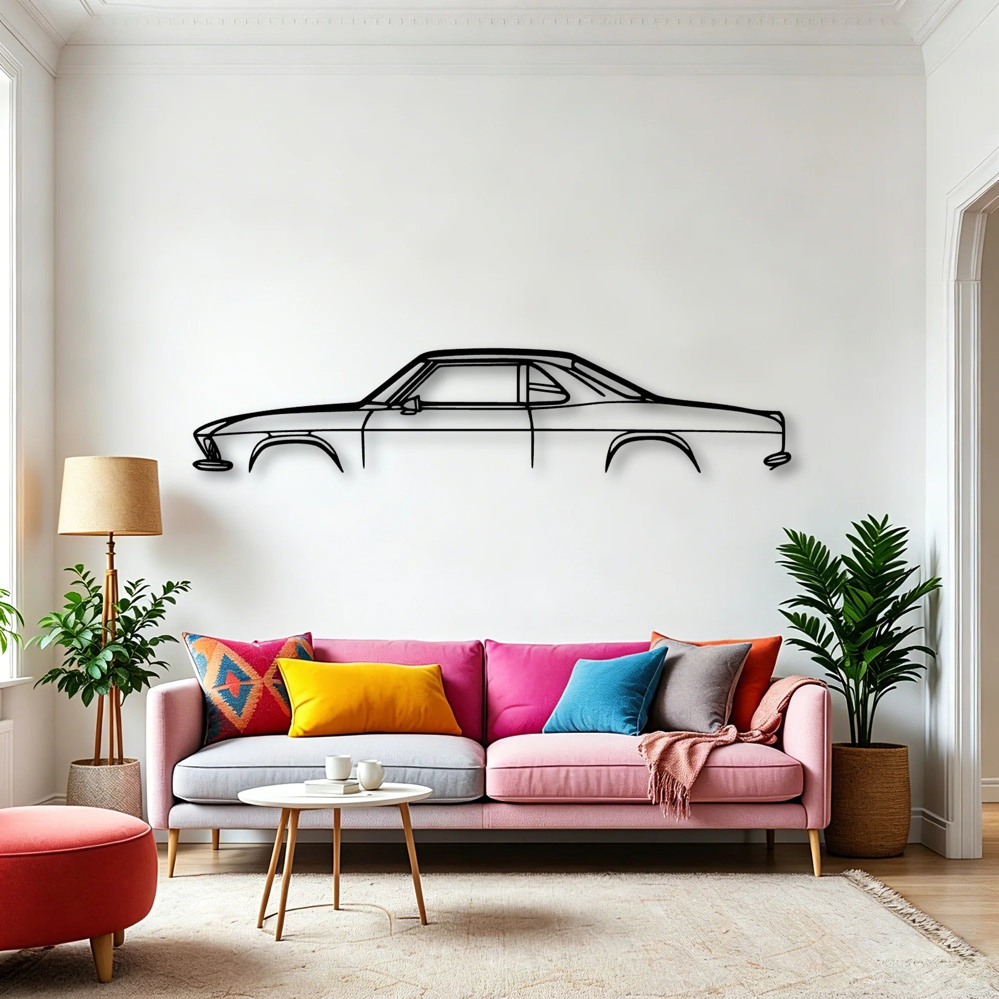 Yenko Stinger 1967 Classic Silhouette Metal Wall Art - Automotive Garage Decor