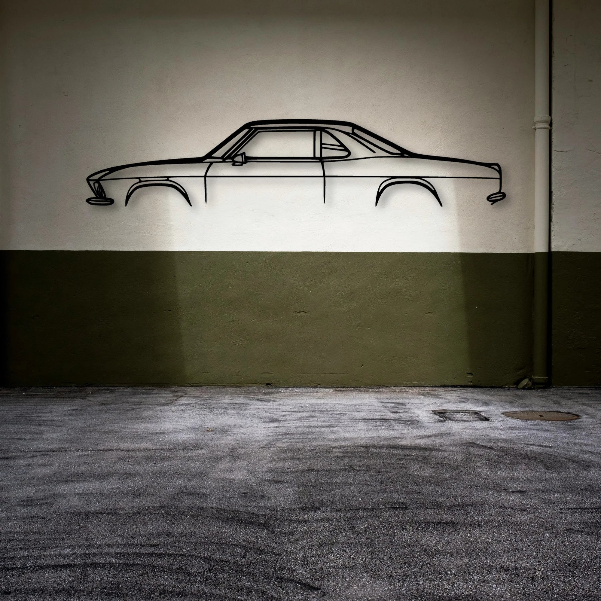 Yenko Stinger 1967 Classic Silhouette Metal Wall Art - Automotive Garage Decor