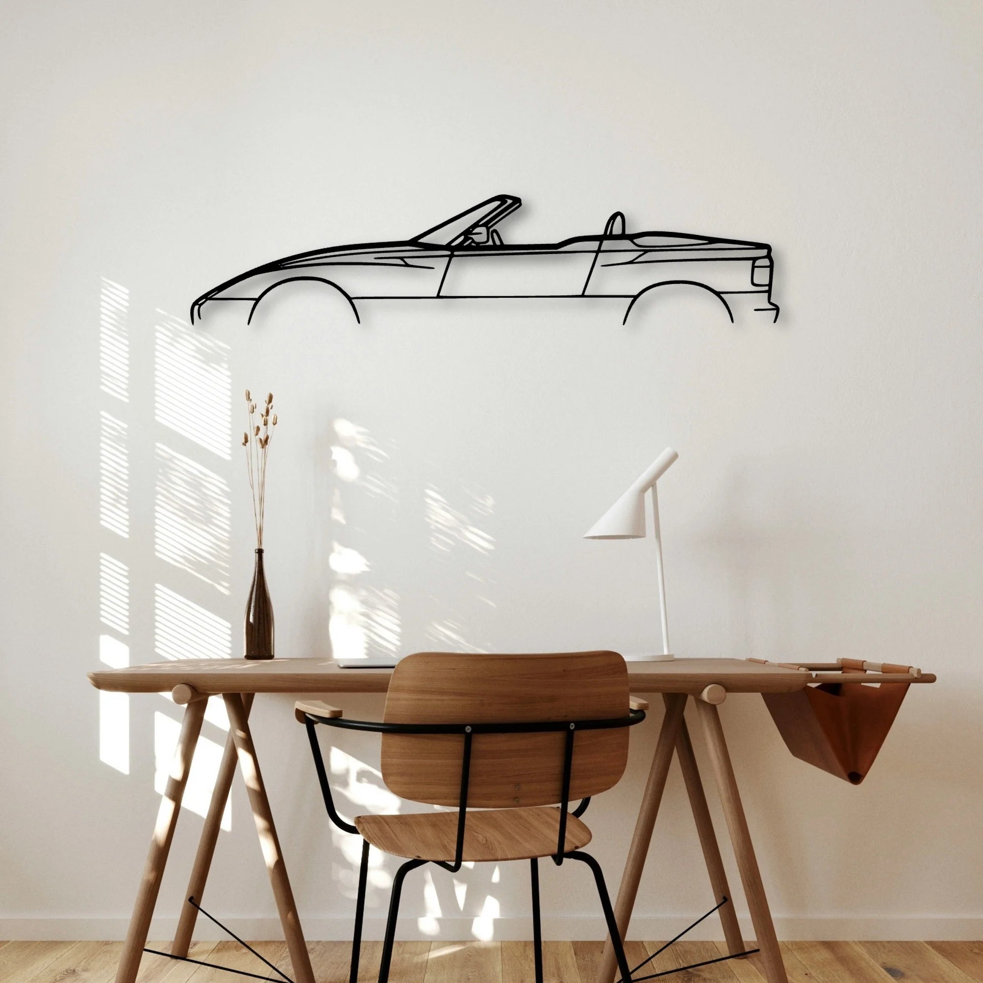 Z1 Classic Silhouette Metal Wall Art - Automotive Garage Decor