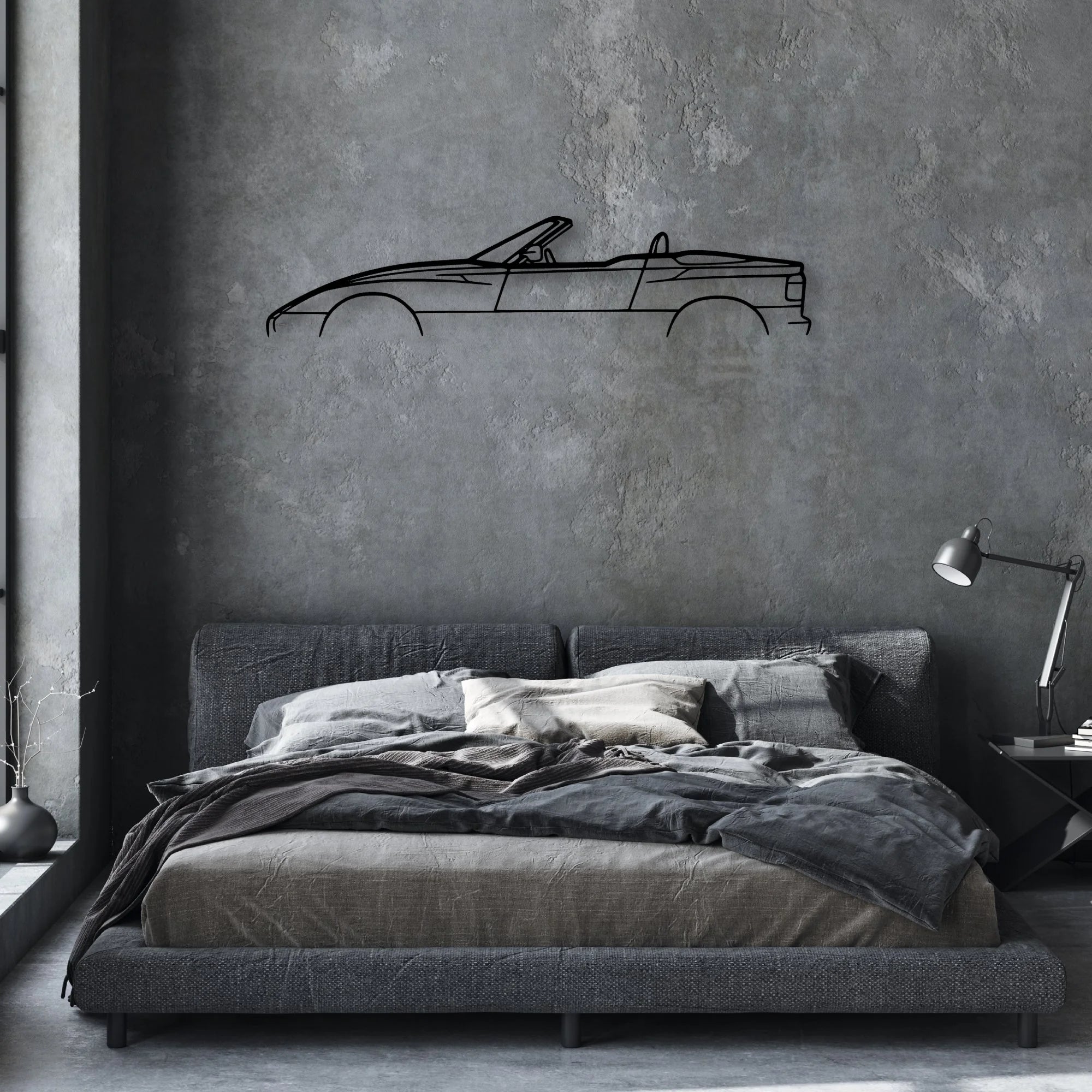 Z1 Classic Silhouette Metal Wall Art - Automotive Garage Decor