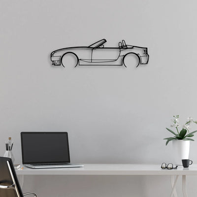 Z4M Roadster e85 2 Classic Silhouette Metal Wall Art - Automotive Garage Decor