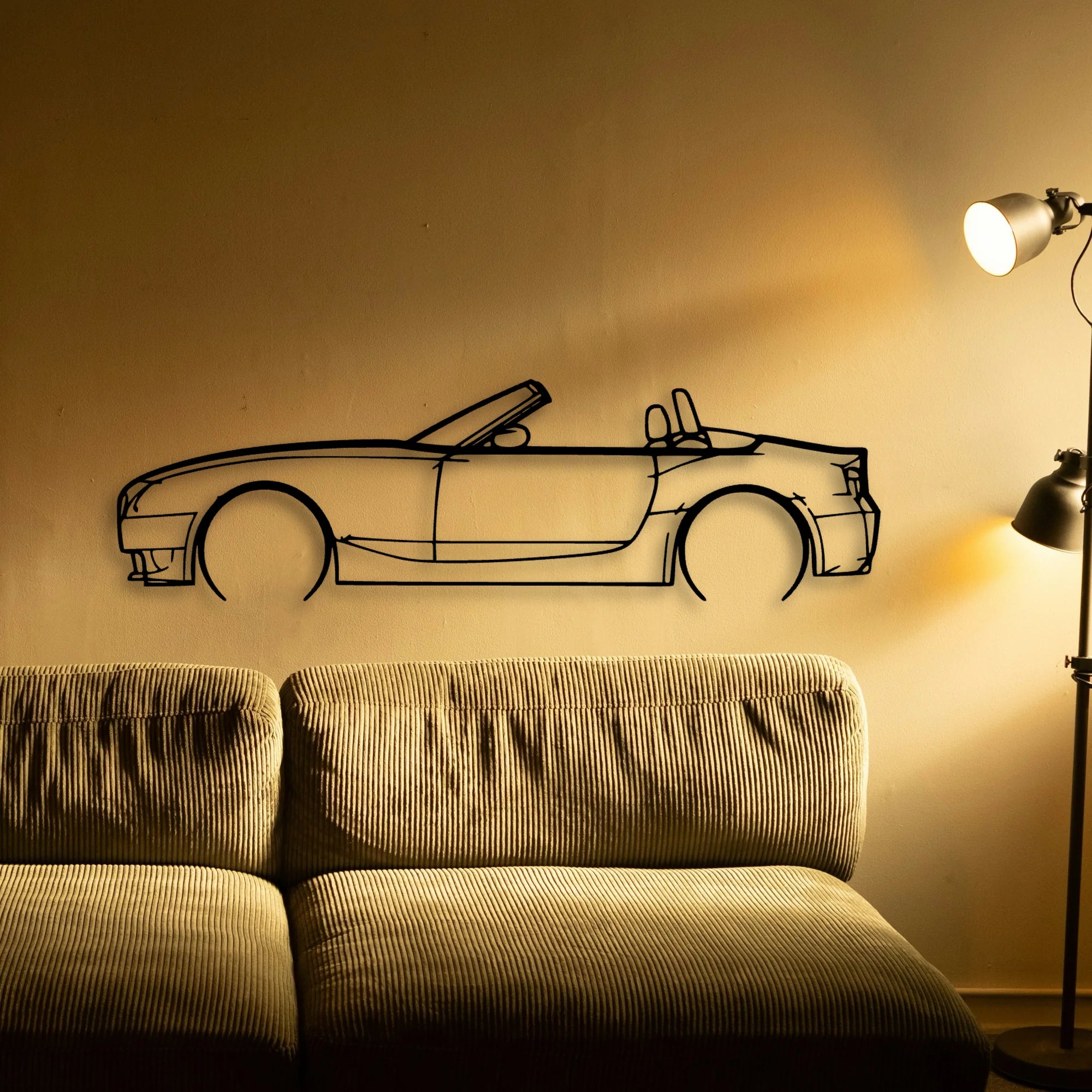 Z4M Roadster E85 2 Classic Silhouette Metal Wall Art - Automotive Garage Decor