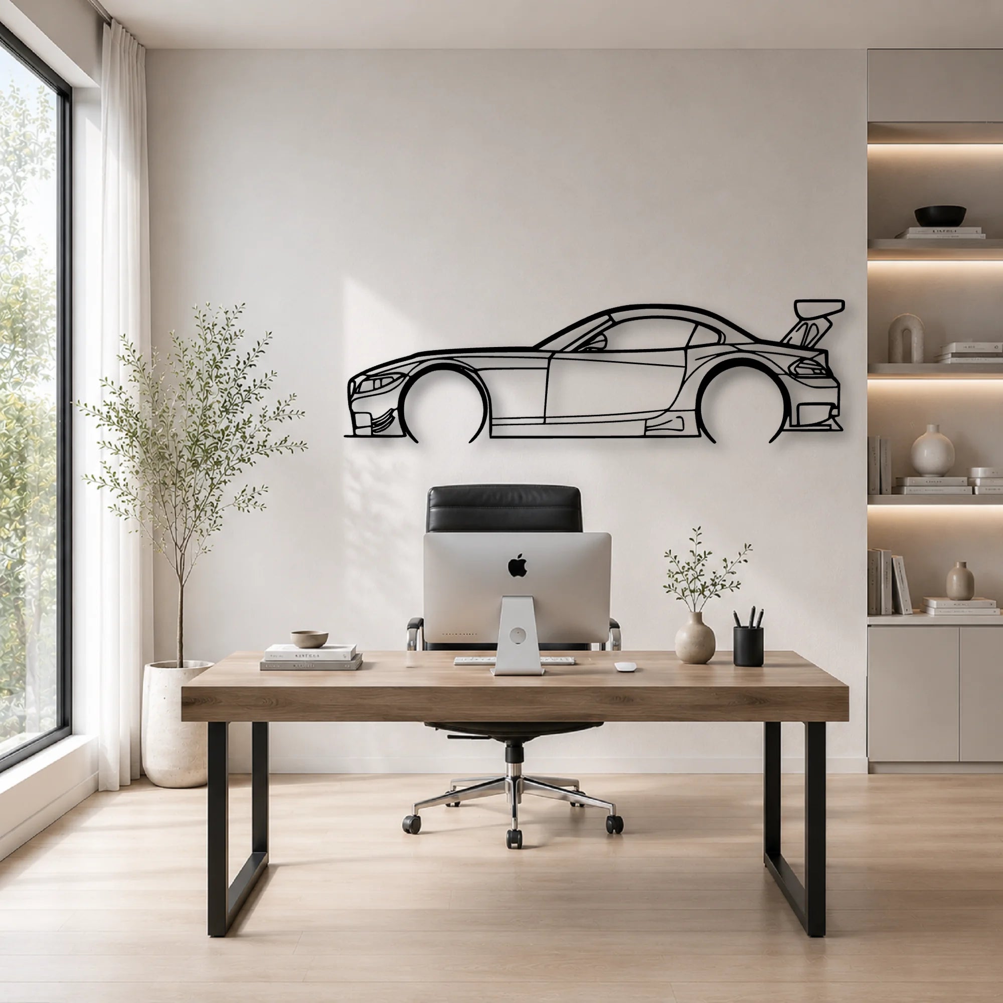 Z4 E89 GT3 Classic Silhouette Metal Wall Art - Automotive Garage Decor