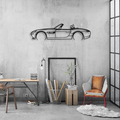Z8 2 Classic Silhouette Metal Wall Art - Automotive Garage Decor