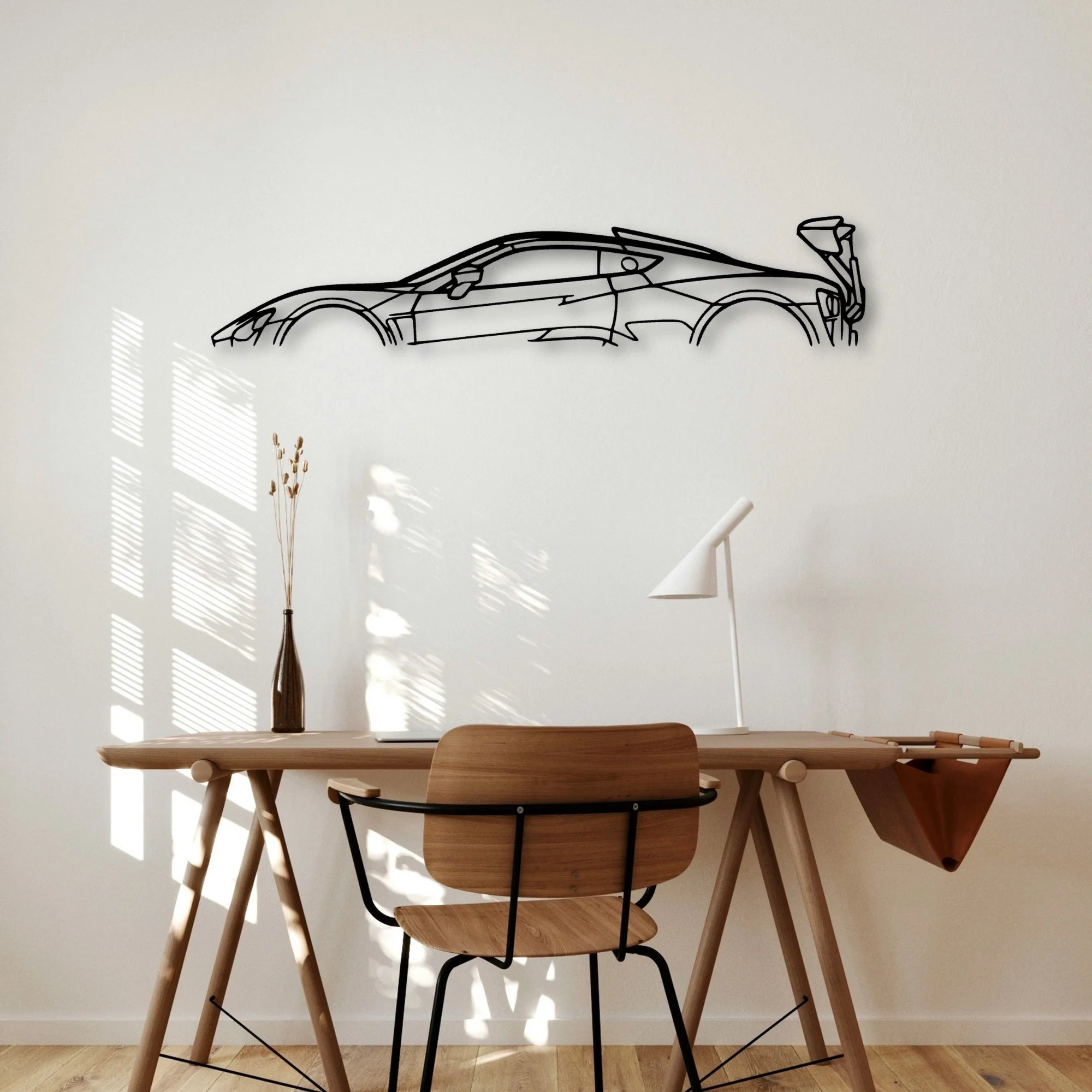 Zenvo TSR 2020 Classic Silhouette Metal Wall Art - Automotive Garage Decor