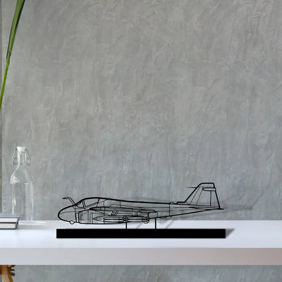 a-6-intruder-3 Silhouette Metal Art Stand - Aero Silhouette
