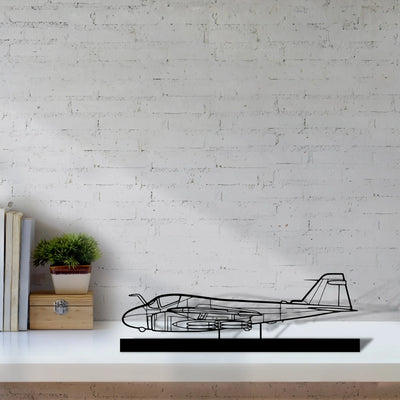 a-6-intruder-3 Silhouette Metal Art Stand - Aero Silhouette