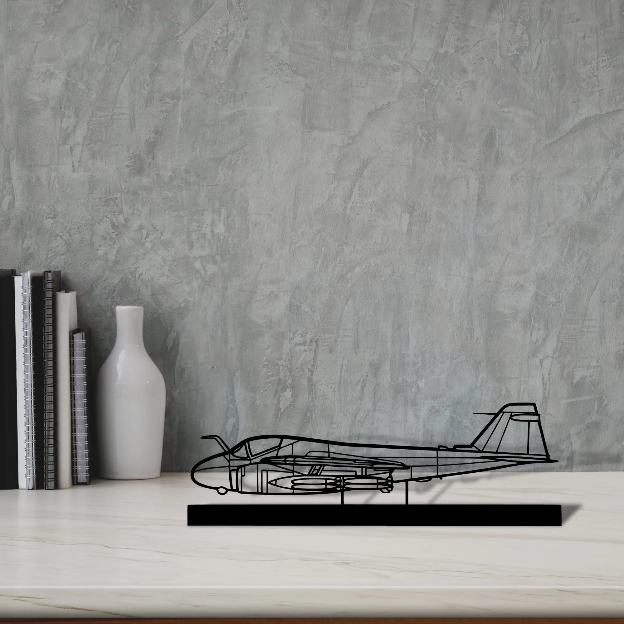 a-6-intruder Silhouette Metal Art Stand - Aero Silhouette