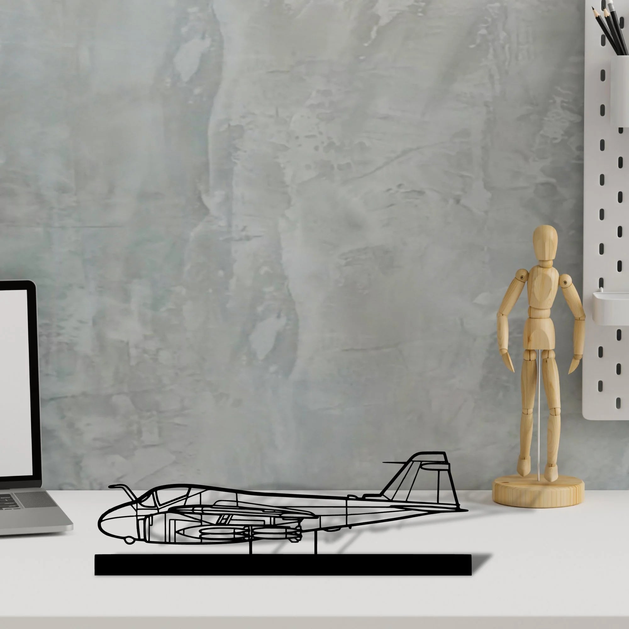 a-6-intruder Silhouette Metal Art Stand - Aero Silhouette