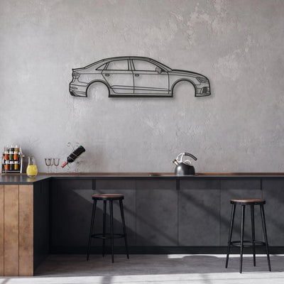 a-rs3 Classic Silhouette Metal Wall Art - Automotive Garage Decor