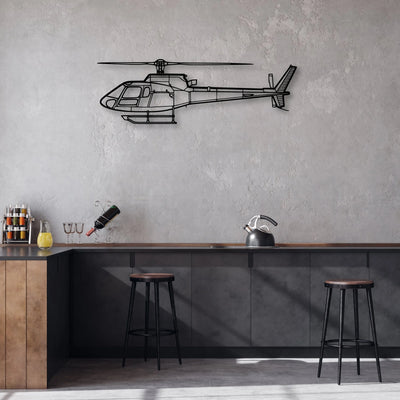 A Star BA Classic Aircraft Silhouette Metal Wall Art - Aviation Hangar Decor