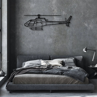 A Star BA Classic Aircraft Silhouette Metal Wall Art - Aviation Hangar Decor