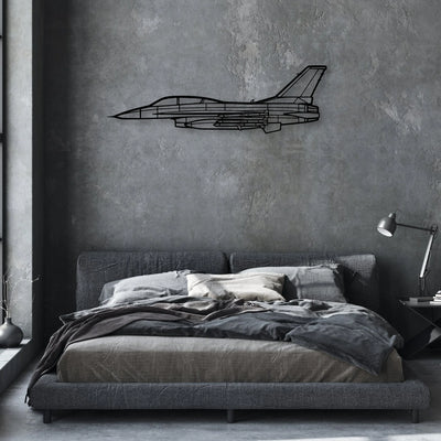 A185F Float Classic Aircraft Silhouette Metal Wall Art - Aviation Hangar Decor