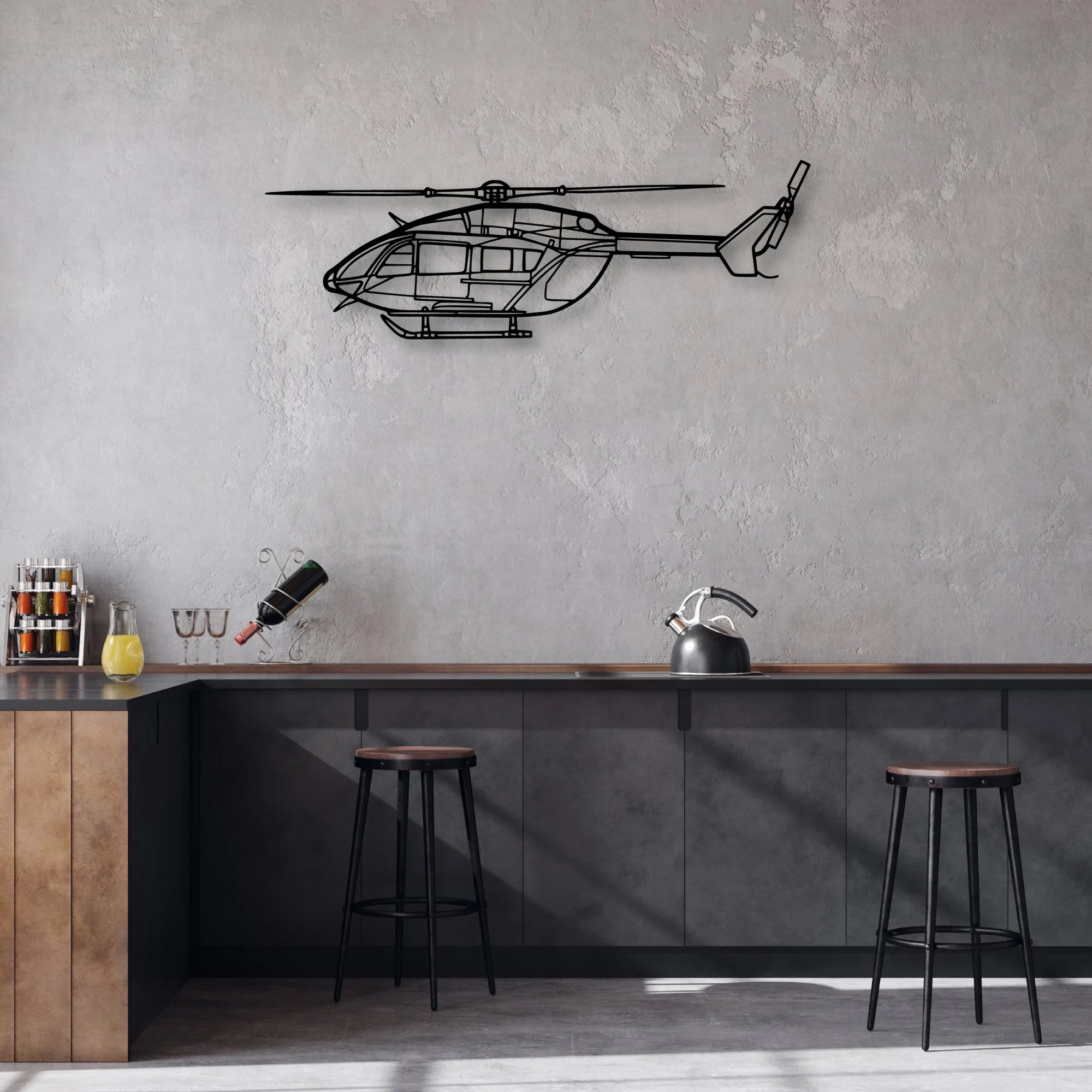 A300 600F Classic Aircraft Silhouette Metal Wall Art - Aviation Hangar Decor