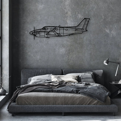 A320 CFM56 2 Classic Aircraft Silhouette Metal Wall Art - Aviation Hangar Decor