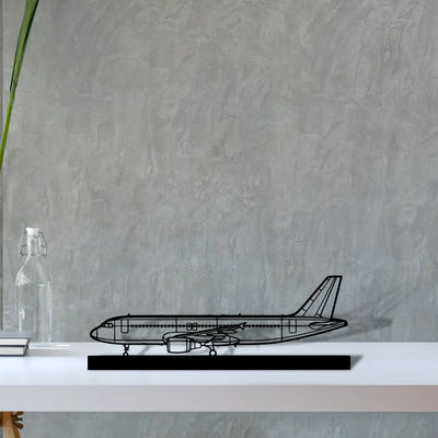 a320-cfm56 Silhouette Metal Art Stand - Aero Silhouette