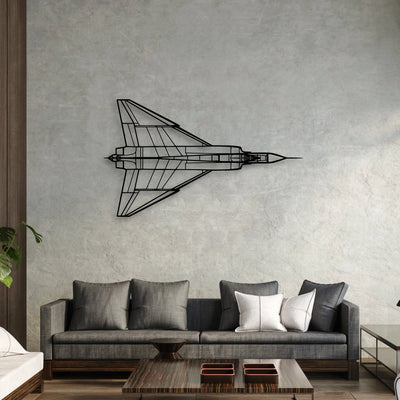 A320 Classic Aircraft Silhouette Metal Wall Art - Aviation Hangar Decor