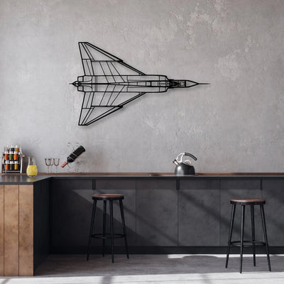 A320 Classic Aircraft Silhouette Metal Wall Art - Aviation Hangar Decor