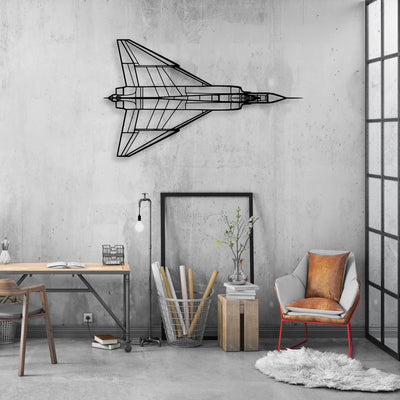 A320 Classic Aircraft Silhouette Metal Wall Art - Aviation Hangar Decor