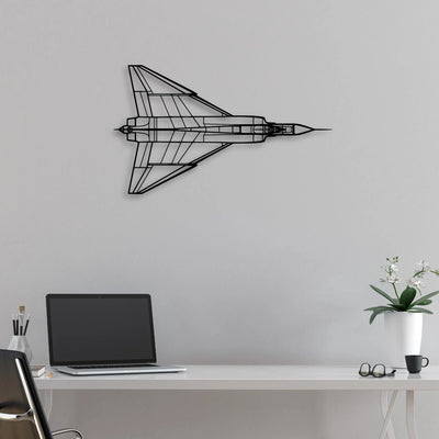 A320 Classic Aircraft Silhouette Metal Wall Art - Aviation Hangar Decor