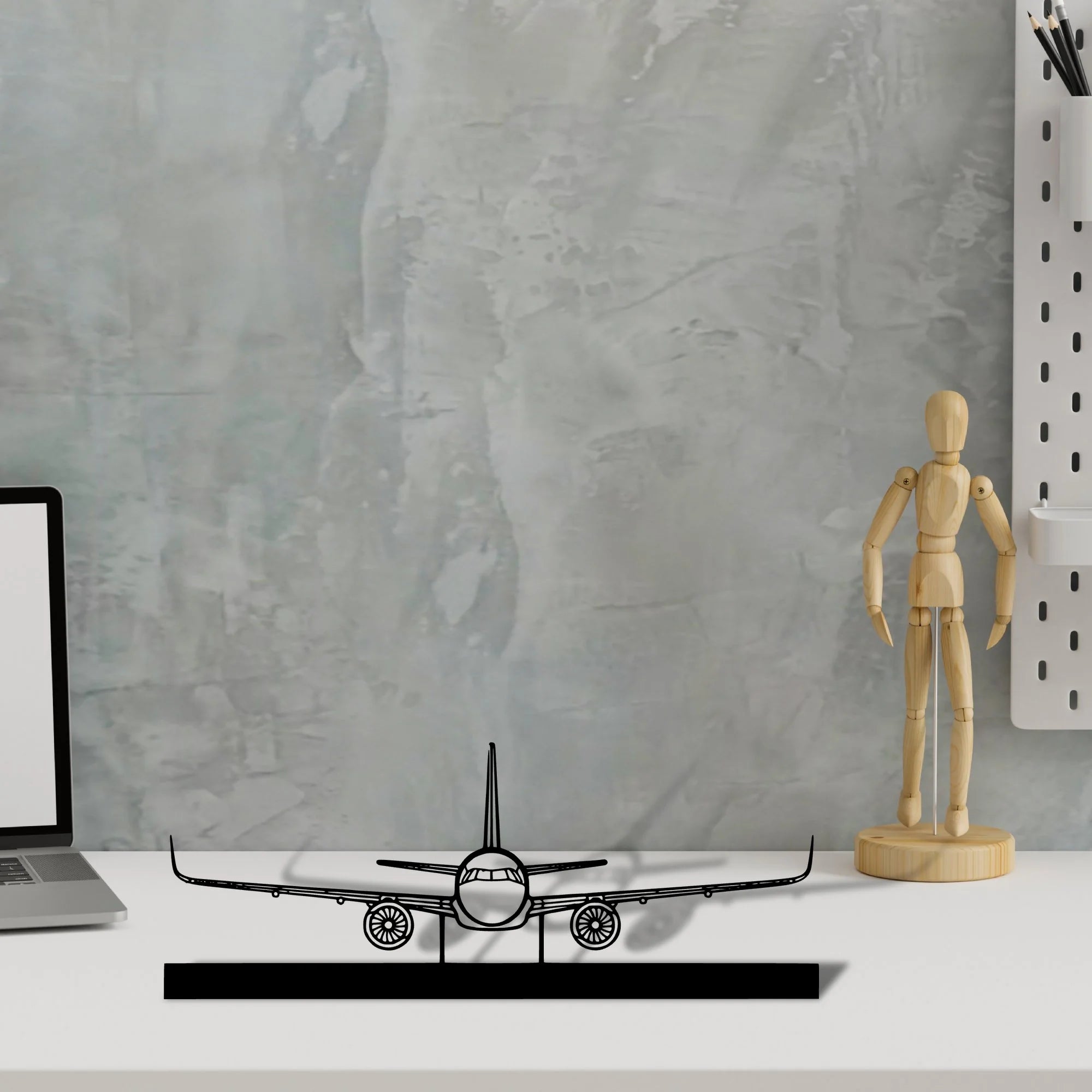 a321-2 Silhouette Metal Art Stand - Aero Silhouette