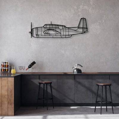 A400M Atlas Classic Aircraft Silhouette Metal Wall Art - Aviation Hangar Decor