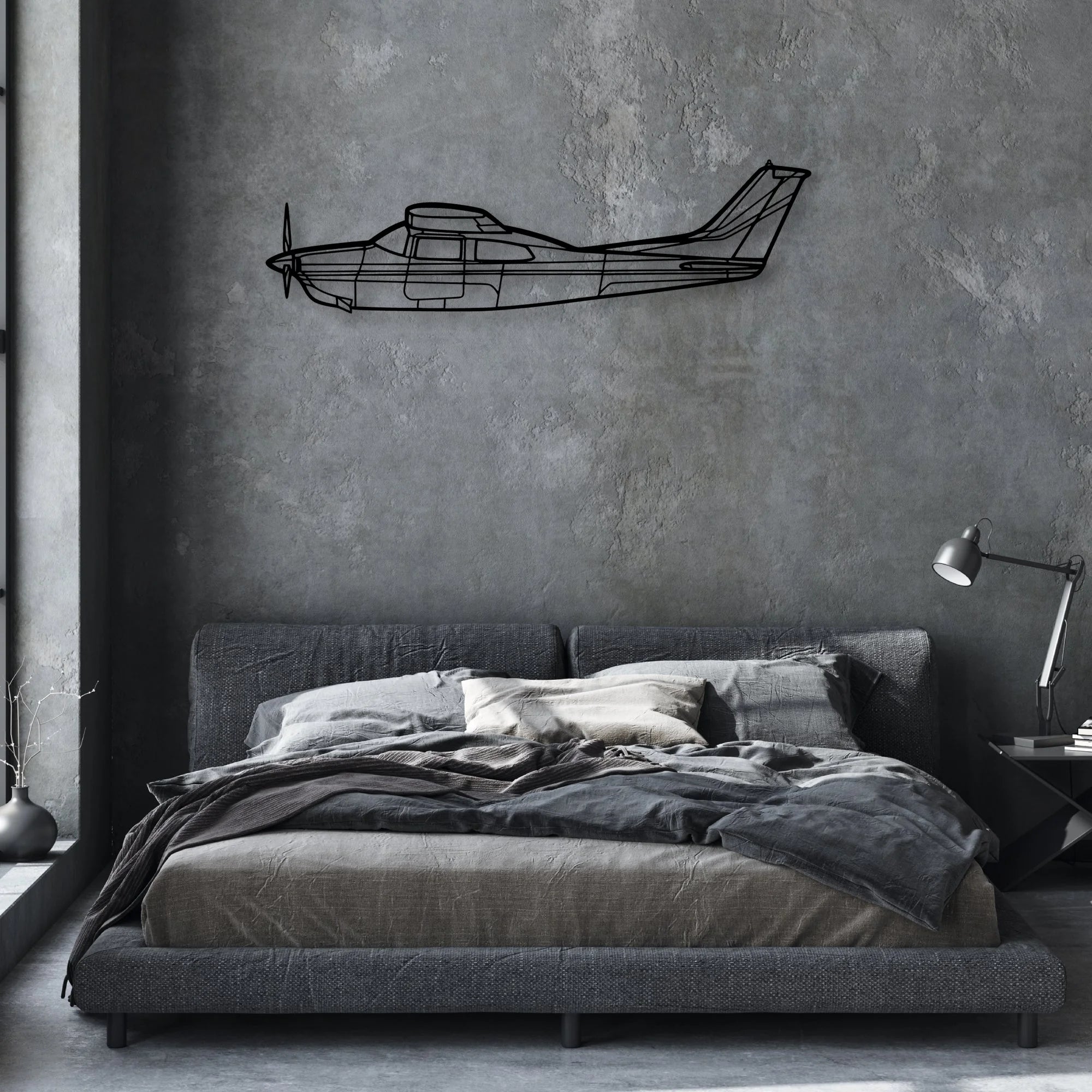 AC-130J Ghostrider 3 Classic Aircraft Silhouette Metal Wall Art - Aviation Hangar Decor