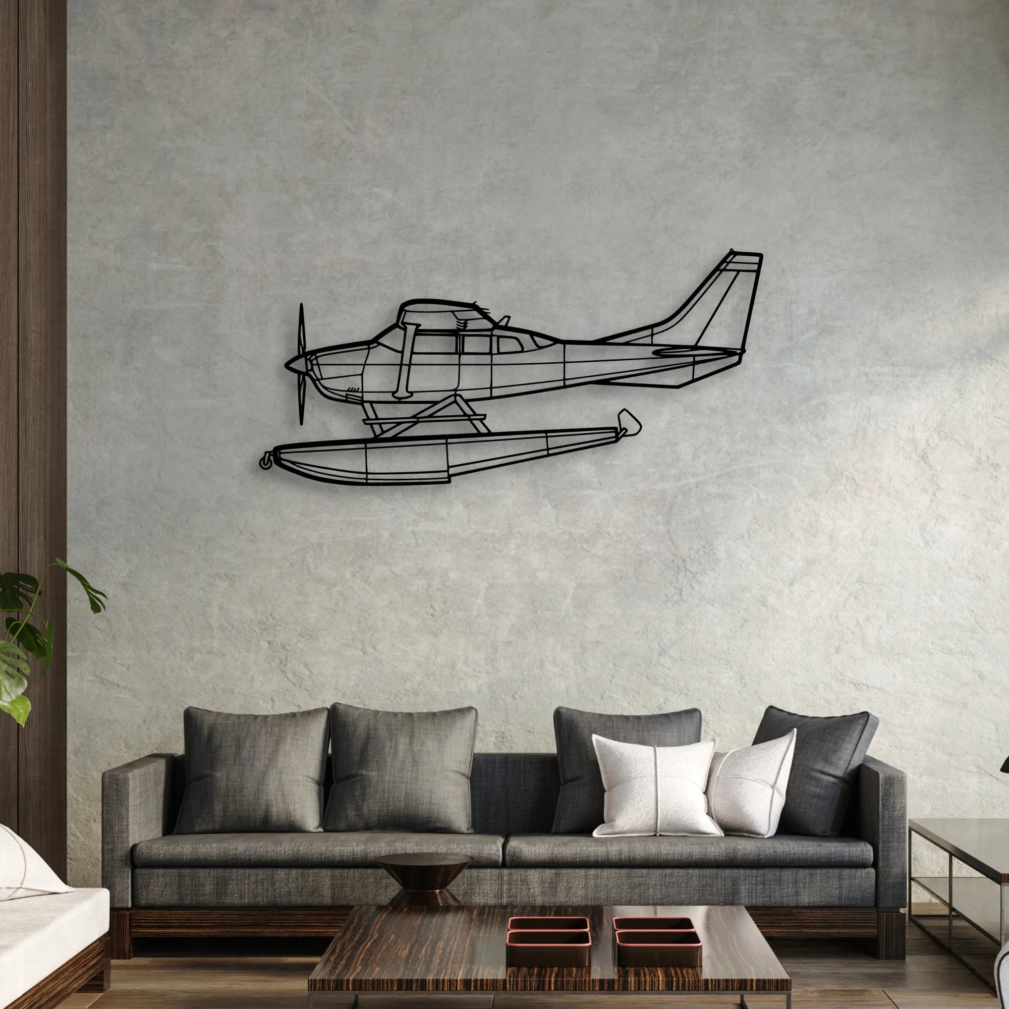 Aerostar 601P Classic Aircraft Silhouette Metal Wall Art - Aviation Hangar Decor