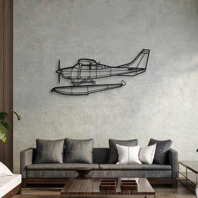 Aerostar 601P Classic Aircraft Silhouette Metal Wall Art - Aviation Hangar Decor