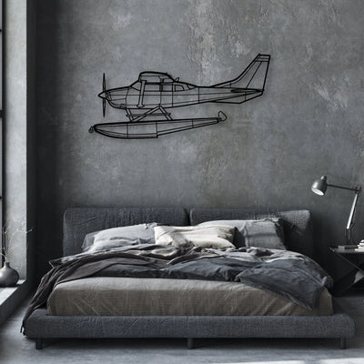 Aerostar 601P Classic Aircraft Silhouette Metal Wall Art - Aviation Hangar Decor