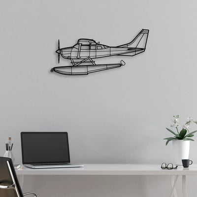 Aerostar 601P Classic Aircraft Silhouette Metal Wall Art - Aviation Hangar Decor