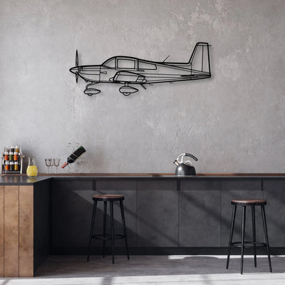 AG-5B Tiger 2 Classic Aircraft Silhouette Metal Wall Art - Aviation Hangar Decor