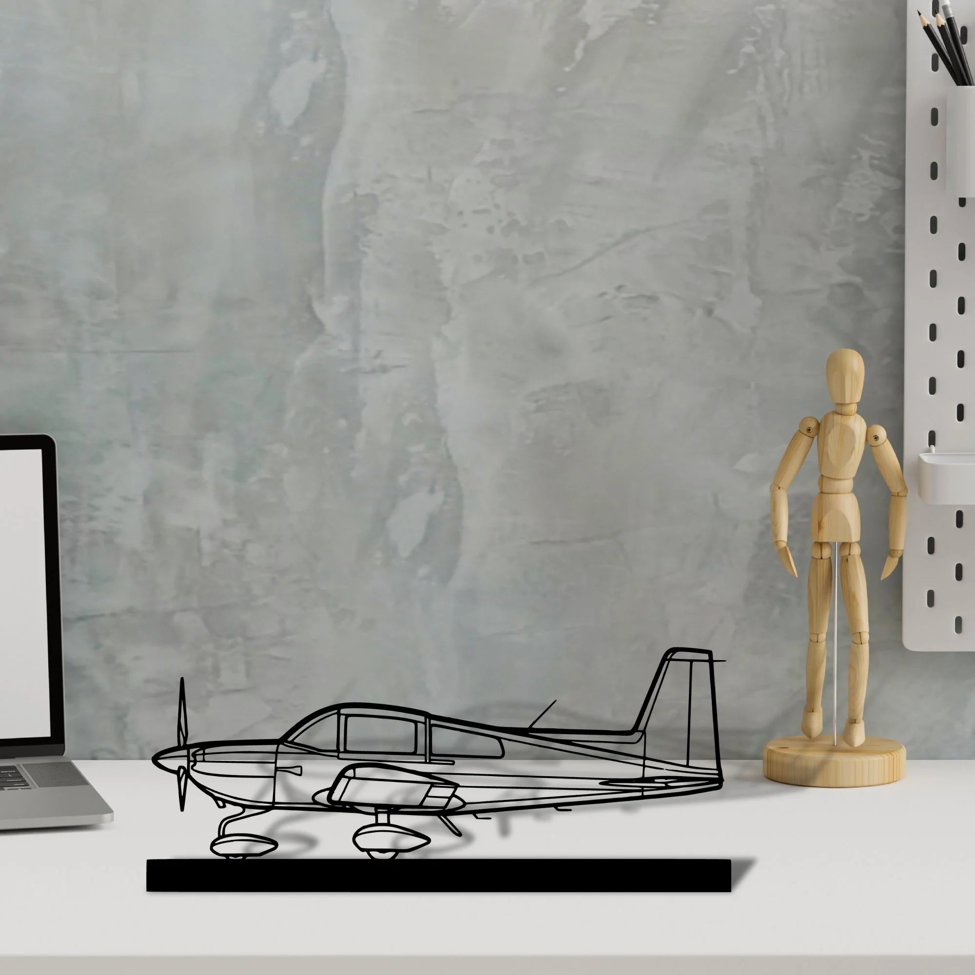 ag-5b-tiger Silhouette Metal Art Stand - Aero Silhouette