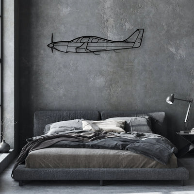 Alpha Jet Classic Aircraft Silhouette Metal Wall Art - Aviation Hangar Decor