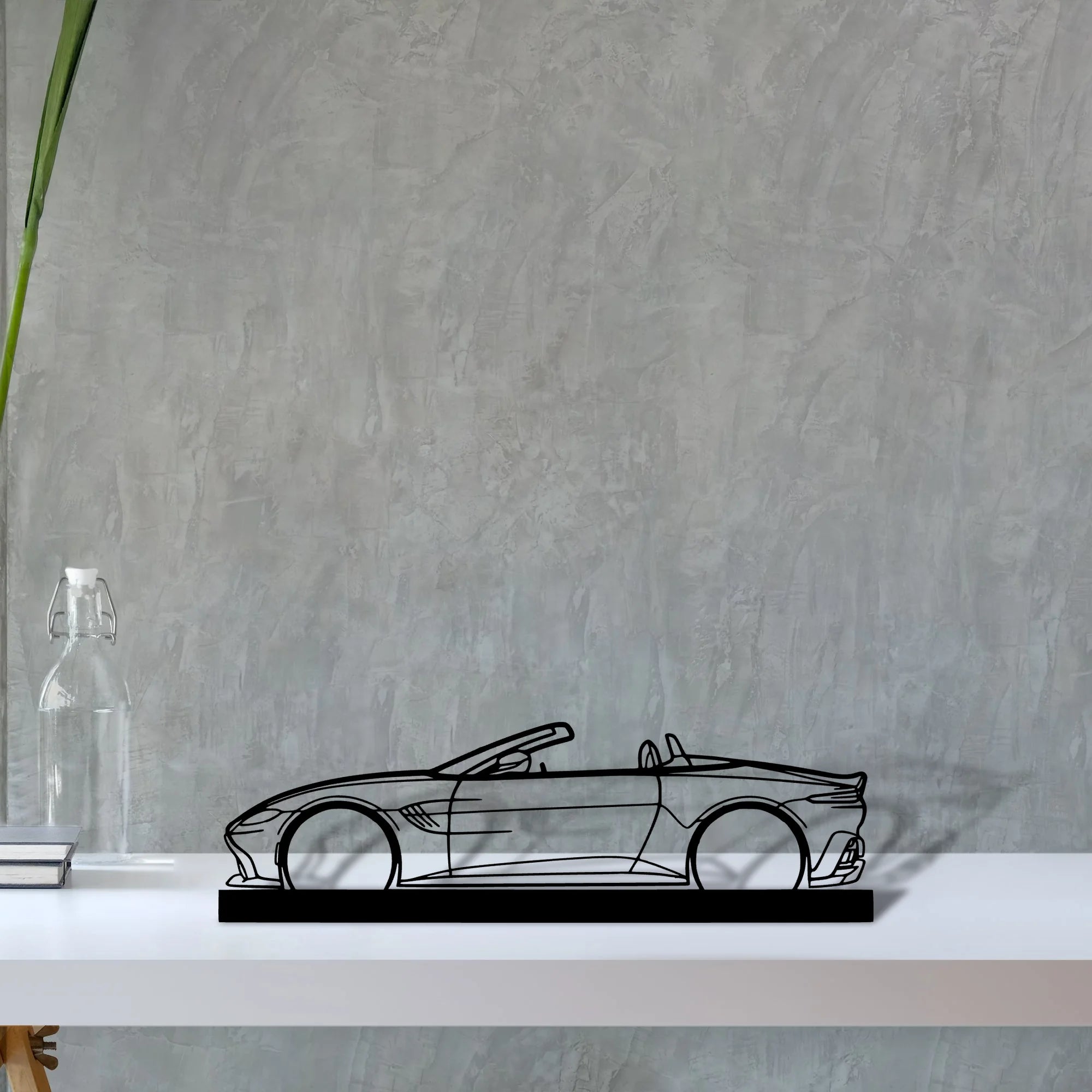 aston-vantage-cabrio Silhouette Metal Art Stand - Aero Silhouette