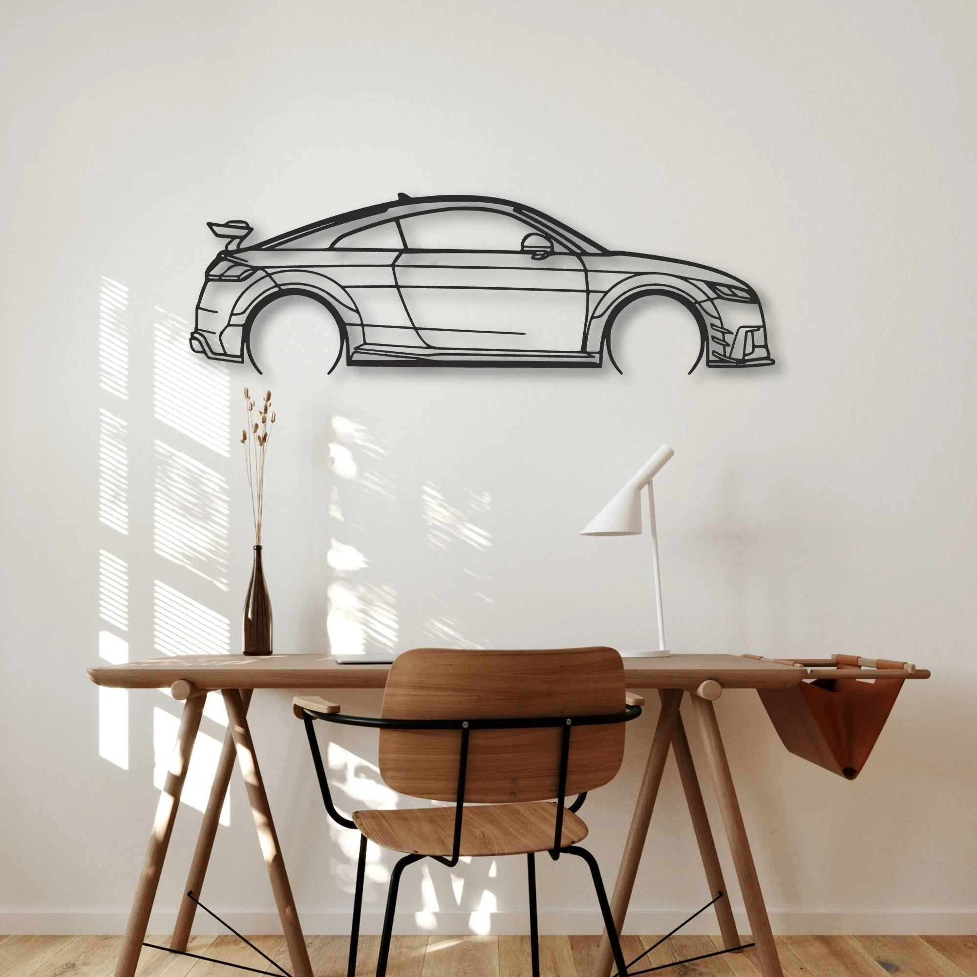 Audi Tt Classic Silhouette Metal Wall Art - Automotive Garage Decor