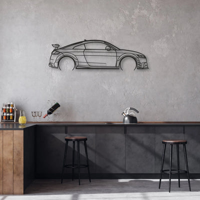 audi tt Classic Silhouette Metal Wall Art - Automotive Garage Decor